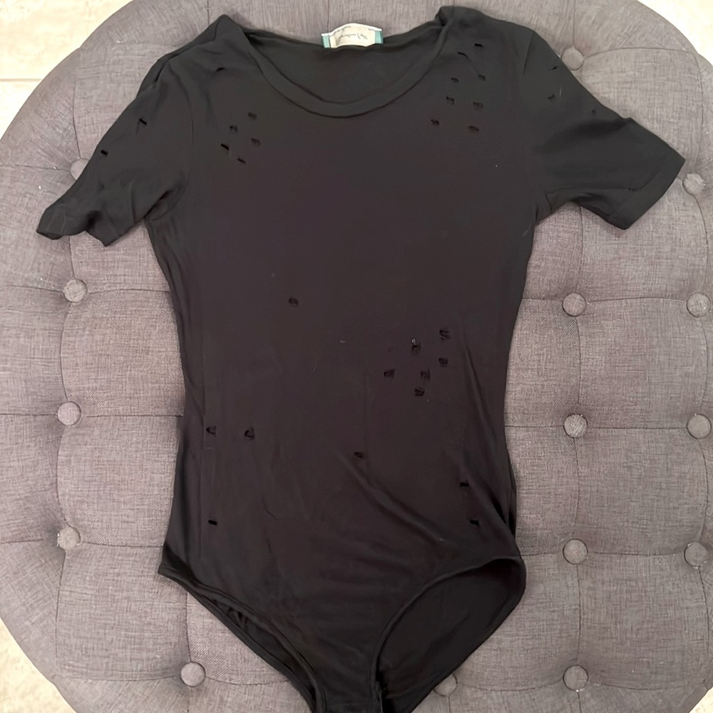 Distressed Bodysuit
